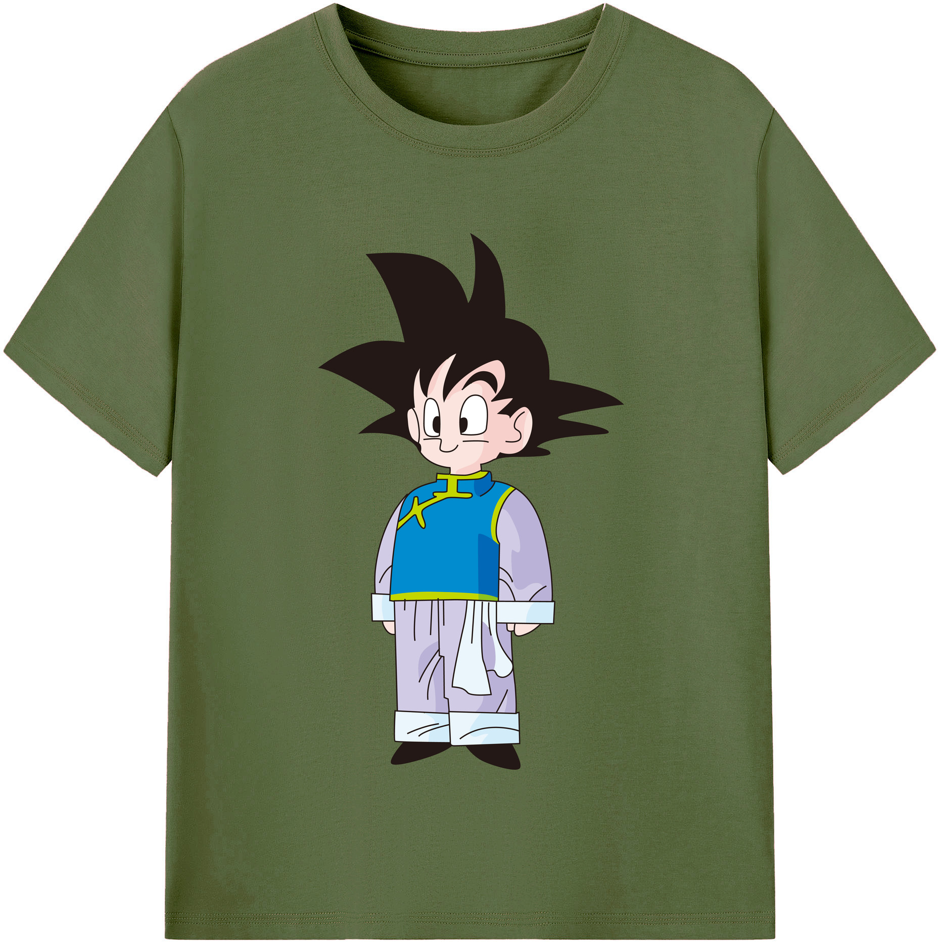 （画像用） ドラゴンボール 孫悟空（そん ごくう）Son Goku カカロット DRAGON BALL Kakarotto 綿100％半袖Tシャツ（フロントプリント）